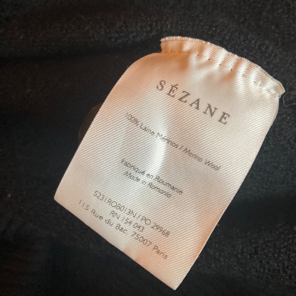 SEZANE Mathie 100% Merino Wool Sweater Dress - Picture 3 of 6